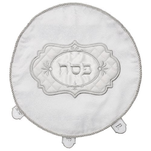 Passover Matzah cover, Ornate Embroidered Frame with 