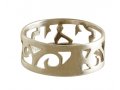 Personalized Hebrew Name Silver Ring - Flora of the Holy Land