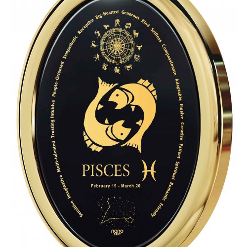 Pisces Zodiac Pendant by Nano Jewelry
