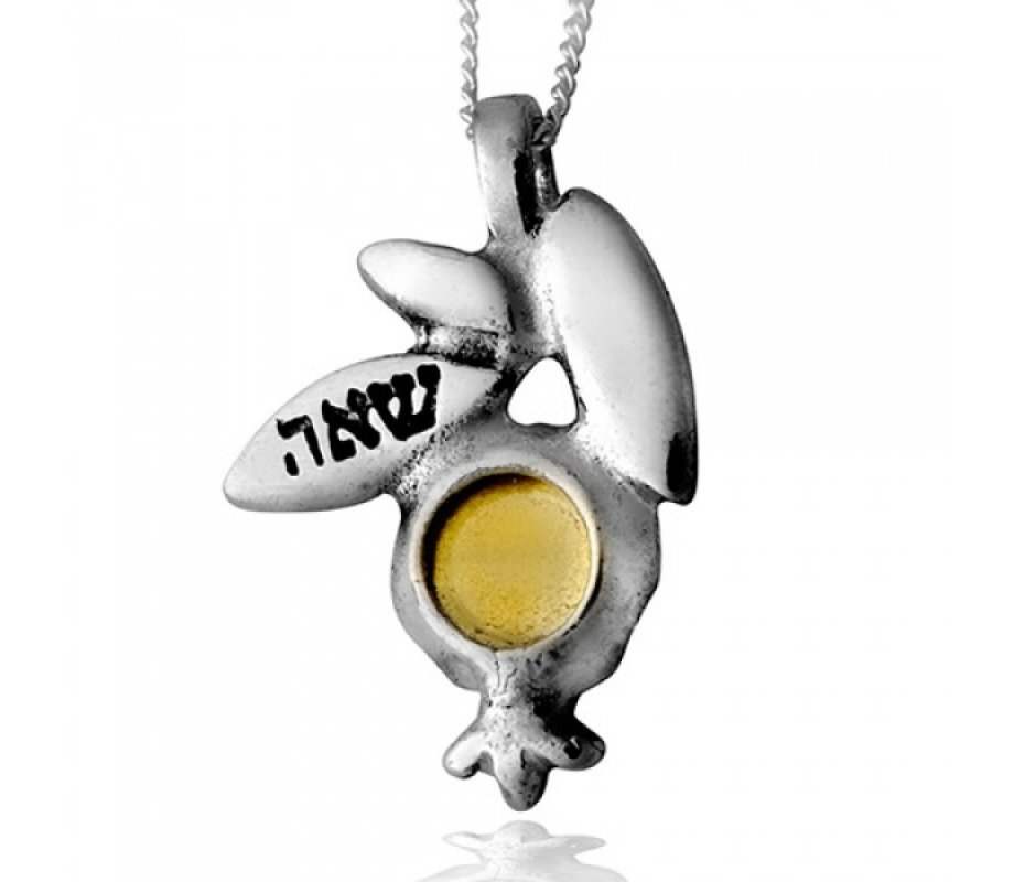Pomegranate 5 Metals Necklace by HaAri Jewelry