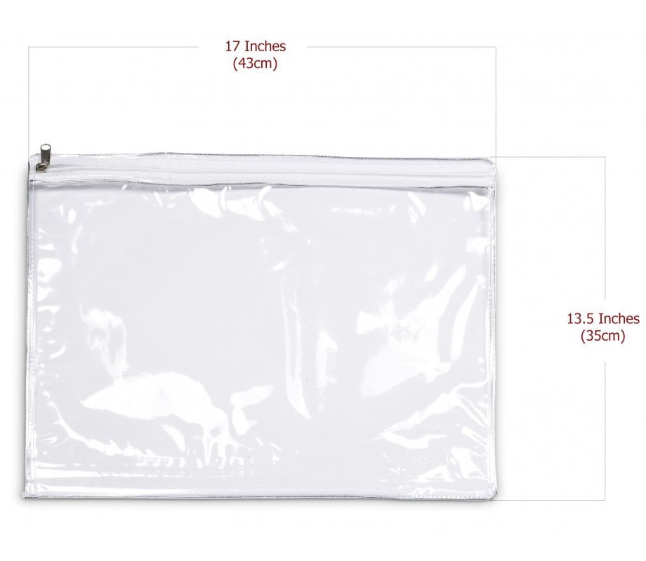 Protective Zippered Plastic Cover for Tallit Bag - Transparent
