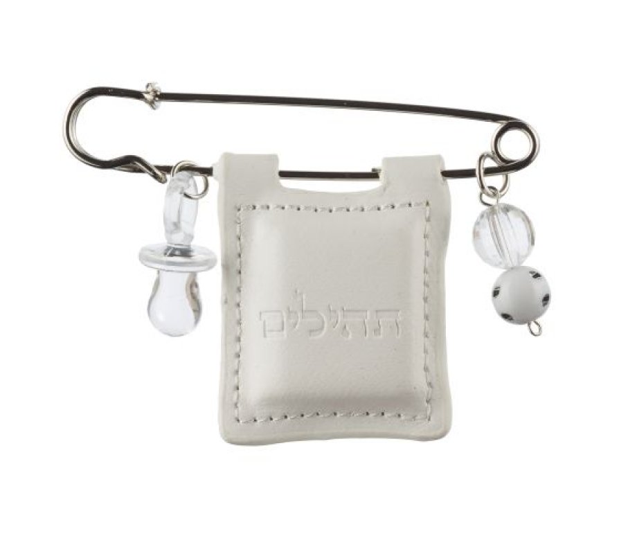 Psalms Tehillim Pin for Baby Crib, Carriage or Stroller - Choice of Colors