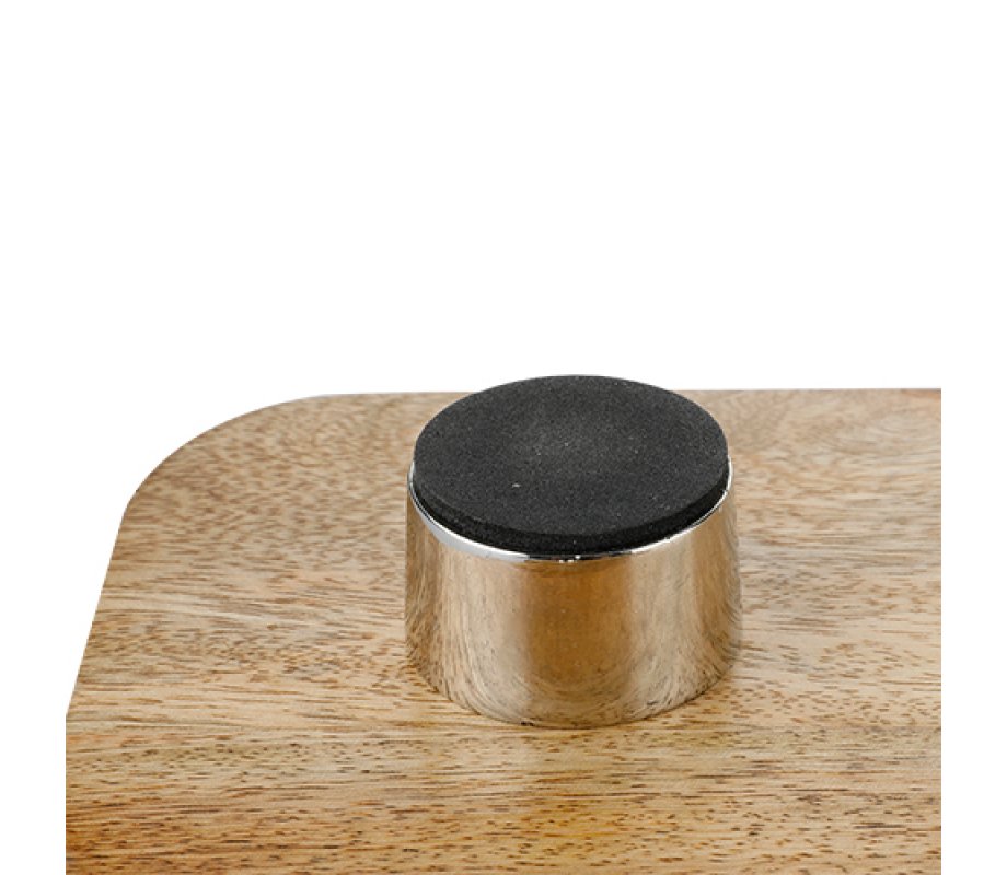 Raised Wood Challah Board with Dark Gray Epoxy Curved Vein - Matching Knife