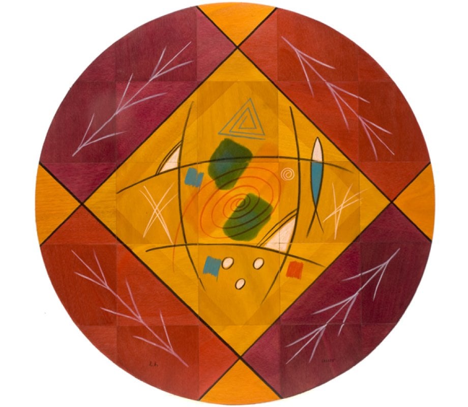 Round Floor Mat Dream Field by Kakadu Art