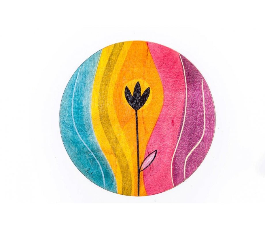 Round Placemat - Sunset by Kakadu Art