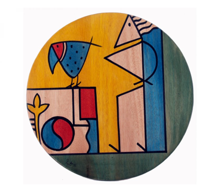 Round Placemat Composi by Kakadu Art