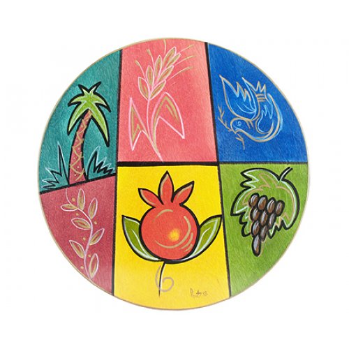 Round Placemat Seven Species by Kakadu Art