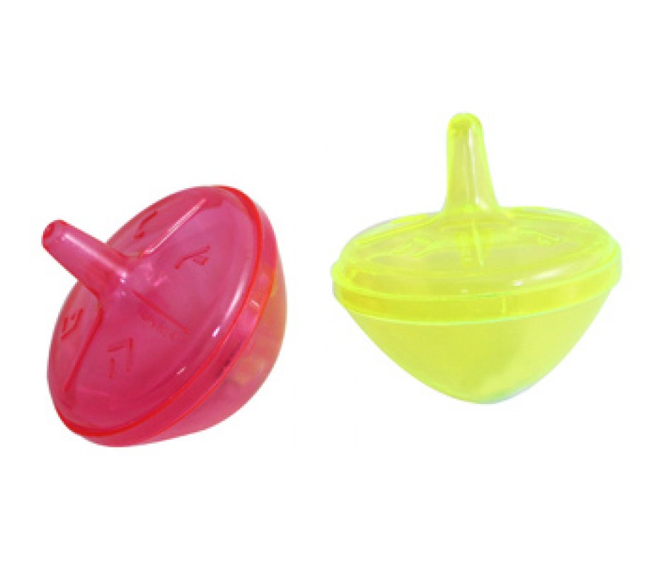 Round Plastic Dreidel In assorted Colors