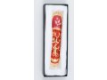 Rounded Mezuzah Case with Tree of Life - Gold, Red and Pink