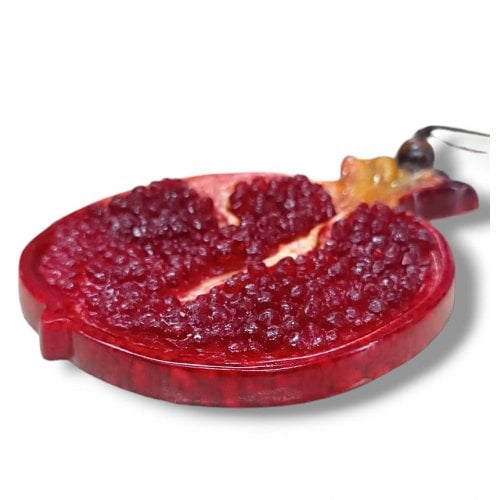 Ruby Red Pomegranate Wall Hanging - Polyresin