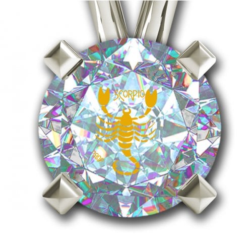 Scorpio Zodiac Pendant by Nano Jewelry- Silver