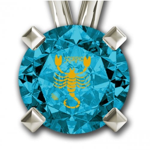Scorpio Zodiac Pendant by Nano Jewelry- Silver