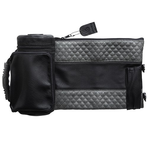 Set, Insulated Tefillin Holder and Weatherproof Tallit Bag - Black and Gray