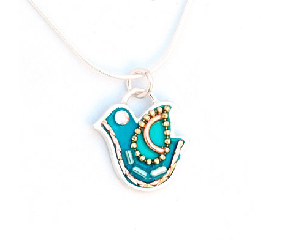 Shahaf Dove in Turquoise-Silver