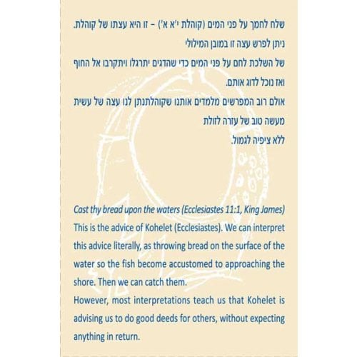 Shraga Landesman Faith Prayer Wheat and Fish Pendant - Nickel Silver