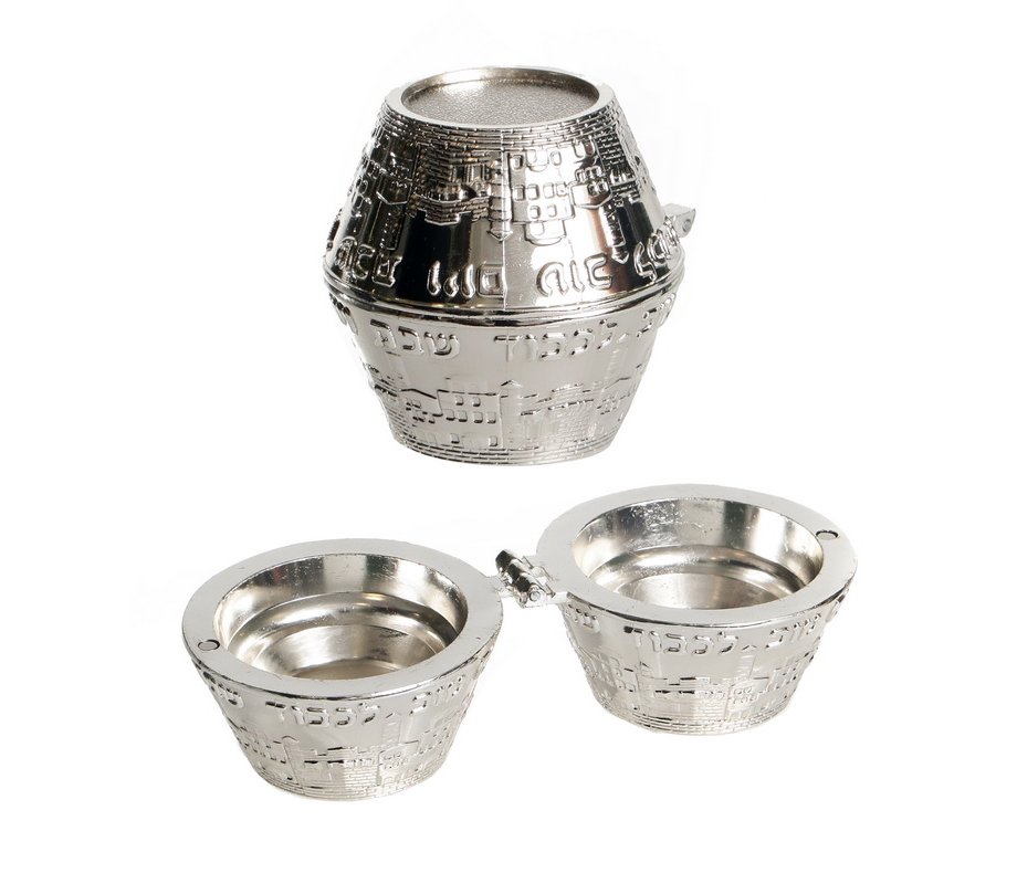 Silver Plated Compact Travel Candle Tea Light Holders