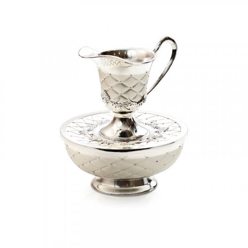 Silver Plated Two-Tone Mayim Achronim Hand Wash Cup