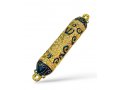 Small Gold Color Metal Mezuzah Case with Stones, Enamel - Choice of Colors