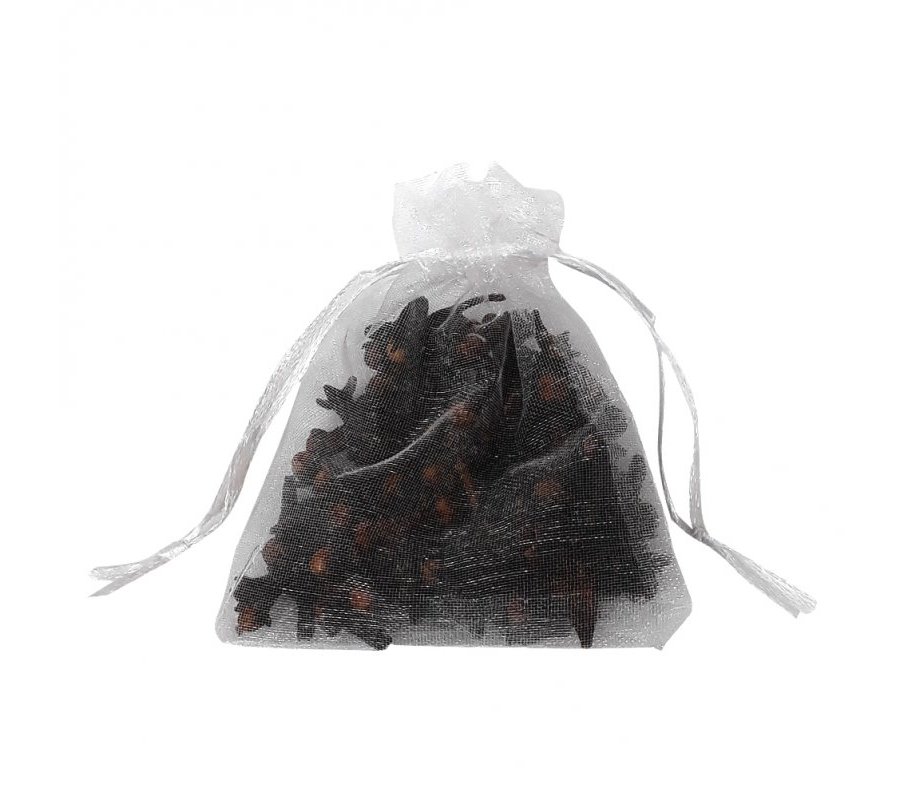 Small Havdalah Spice Bag with Cloves - Sheer White