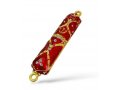 Small Metal Mezuzah Case, Streak Design on Enamel - Choose from Three Colors