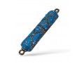 Small Metal Mezuzah Case, Streak Design on Enamel - Choose from Three Colors