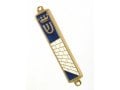 Small Mezuzah Case, Crown and Kotel Western Wall Design - Gold or Silver Frame