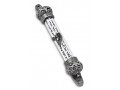 Small Pewter-Colored Mezuzah Case with Shema Prayer Words - Decorative Crowns