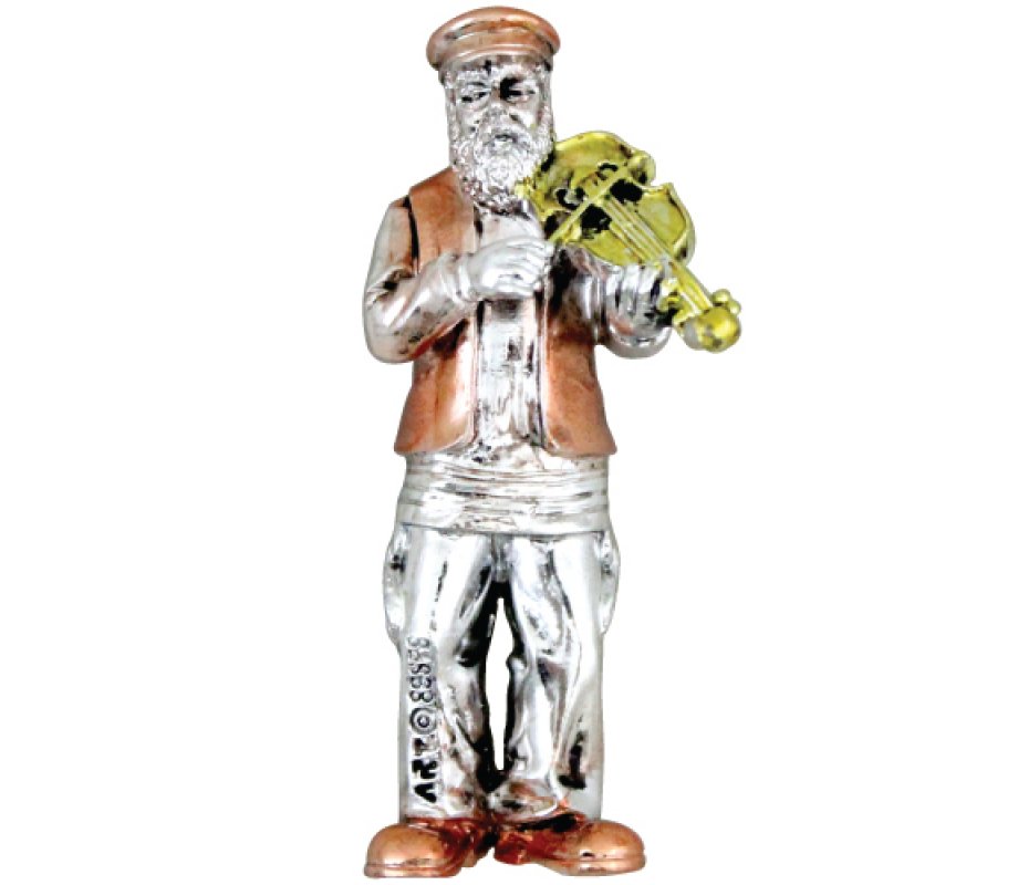 Small Polyresin Magnet - Violin Klezmer