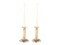 Stainless Steel Gold Candlesticks, Gleaming Smooth Surface - Small Height