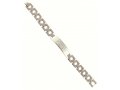 Stainless Steel Mans Bracelet, Open Link Box Chain - Shema Yisrael