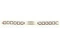 Stainless Steel Mans Bracelet, Open Link Box Chain - Shema Yisrael