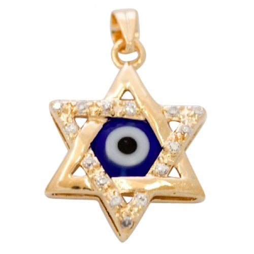 Star of David Eye Pendant