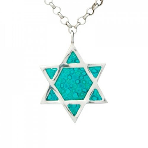 Star of David Turquoise Necklace
