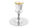 Sterling Silver Filigree Decorated Shabbat Kiddush Goblet with Coaster