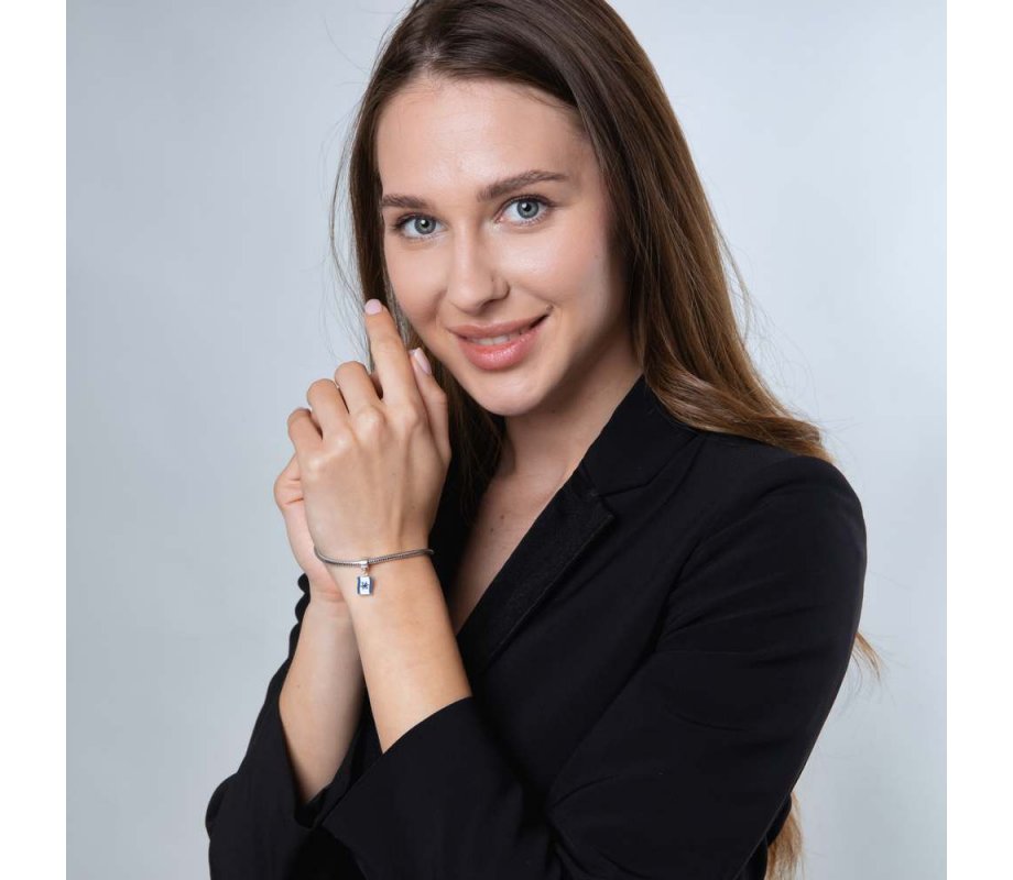 Sterling Silver Flag of Israel Charm