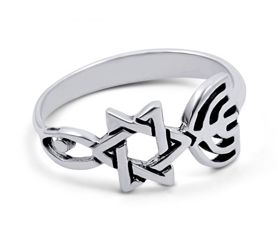 Sterling Silver Grafted Ring Spiritual Religious Jewelry