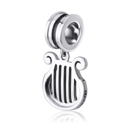 Sterling Silver Harp Charm