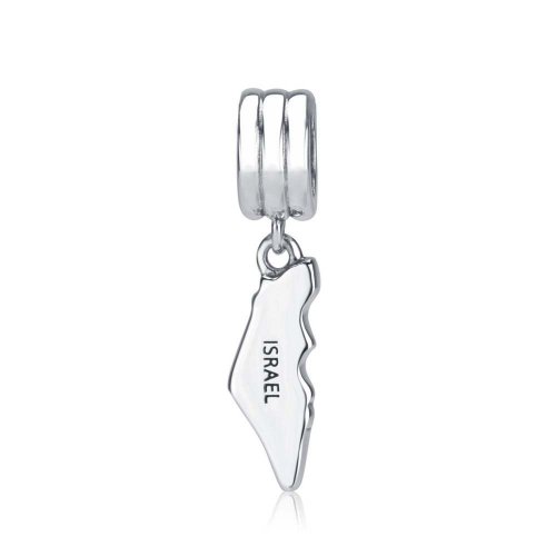 Sterling Silver Israel Map Charm