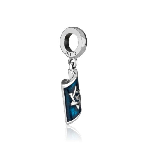 Sterling Silver Mezuzah Style Charm