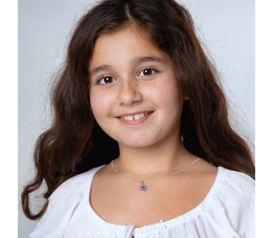 Sterling Silver Necklace - Oval Pendant with Tree of Life