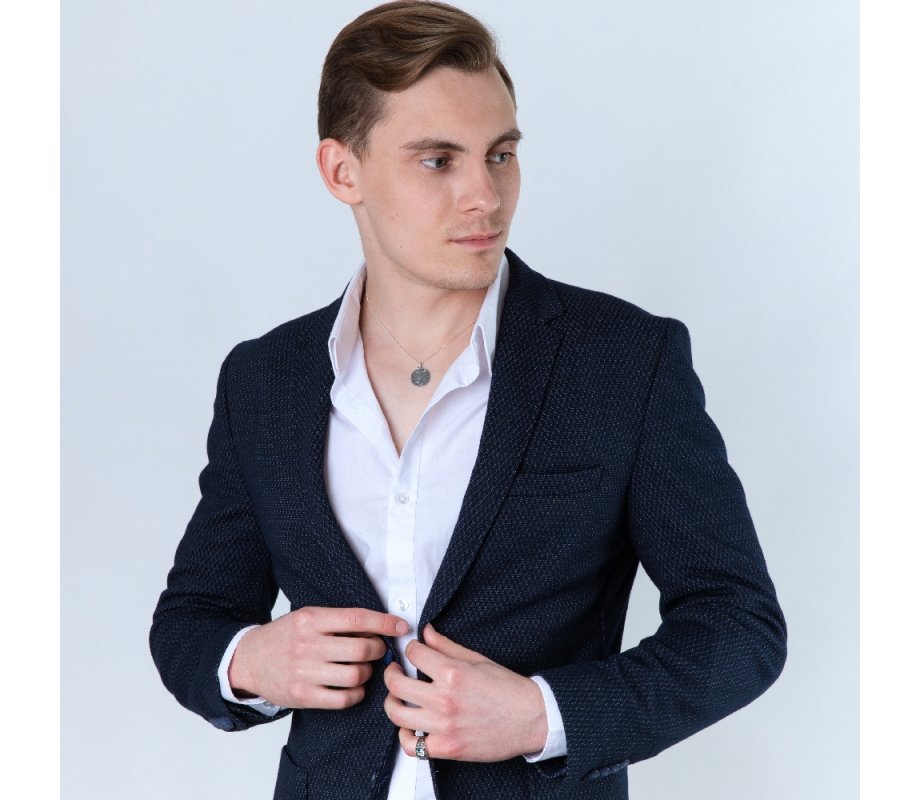 Sterling Silver Pendant Necklace - Ancient Coin Menorah Design