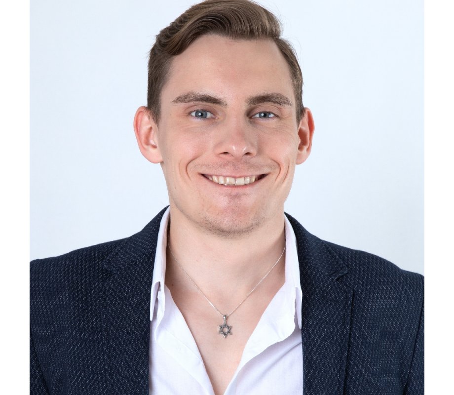 Sterling Silver Pendant Necklace - Textured Star of David