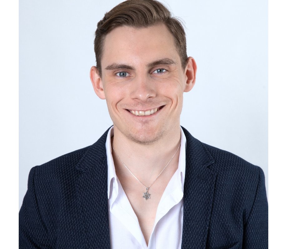 Sterling Silver Pendant Necklace, Engraved Star of David Enclosing Chai Letters