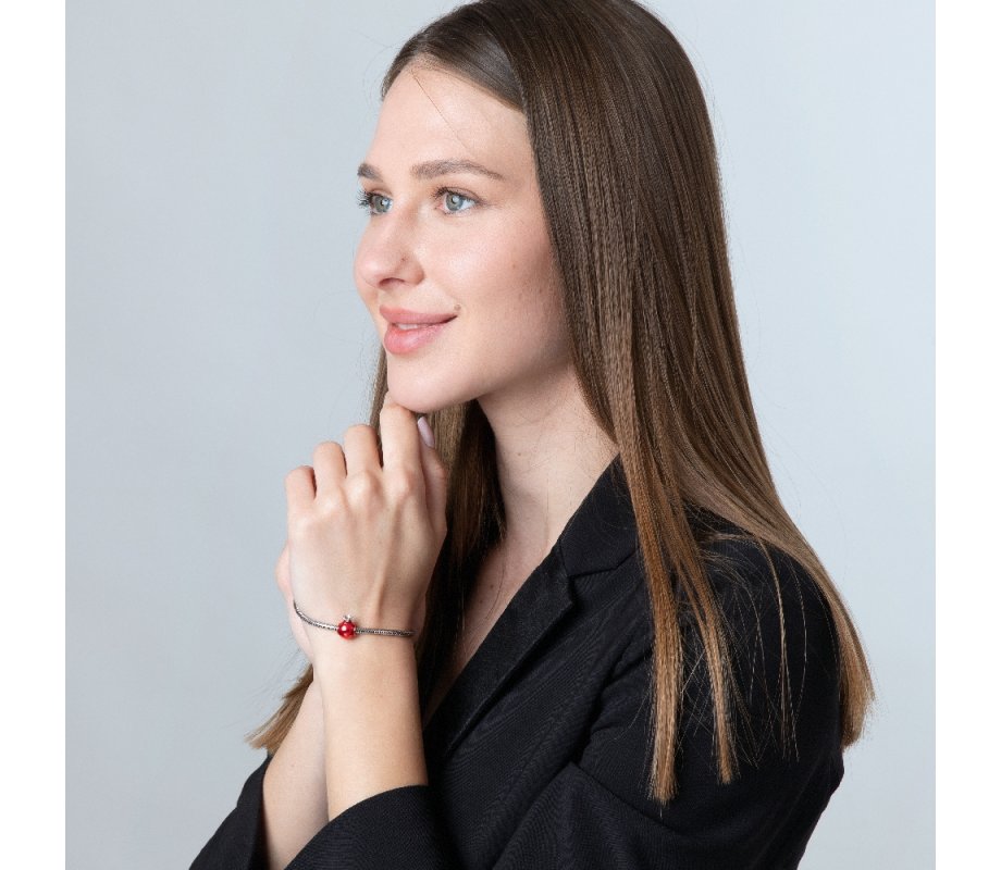 Sterling Silver Pomegranate Bracelet Charm