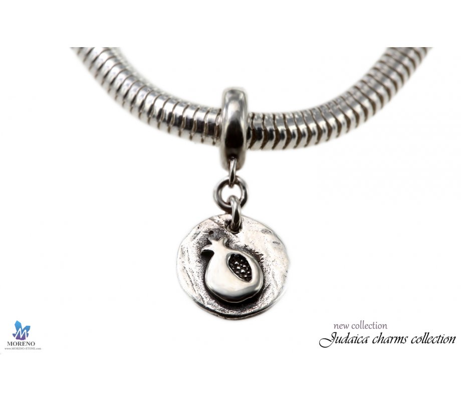 Sterling Silver Pomegranate Charm