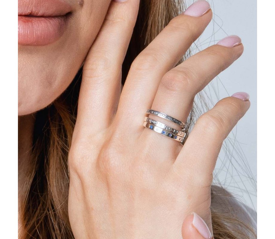 Sterling Silver Ring with Kohens Aaronic Blessing Hebrew and English