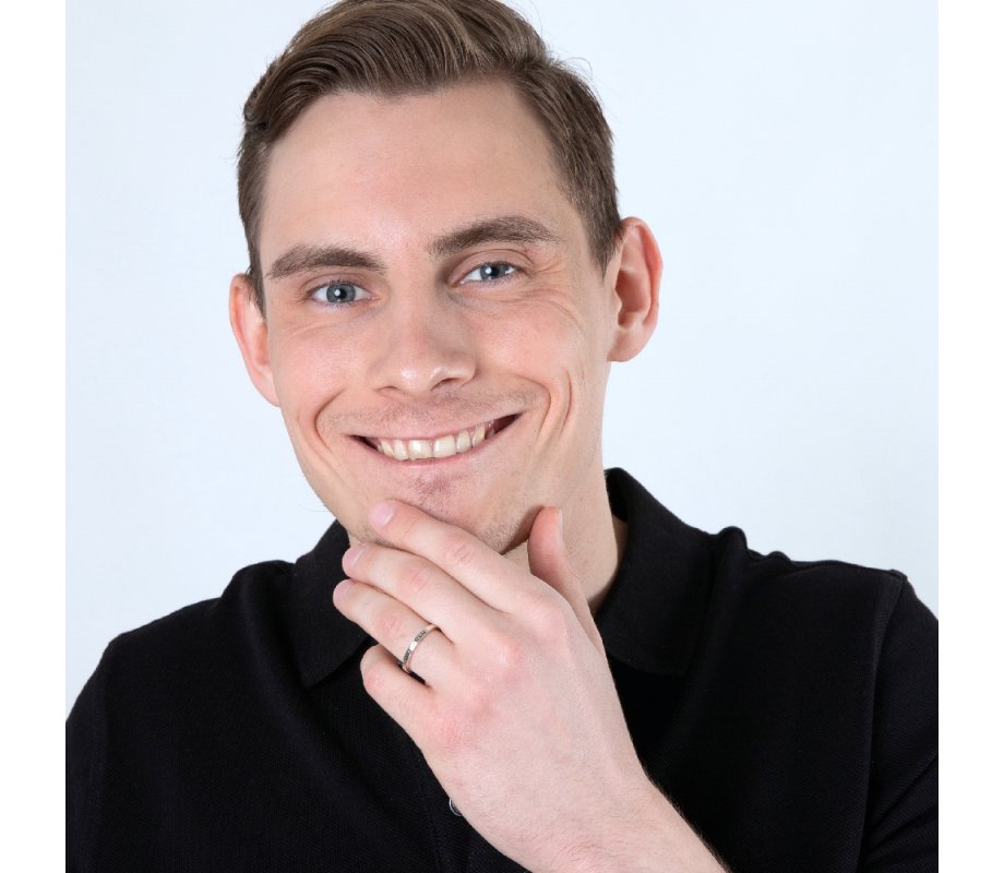 Sterling Silver Ring with Kohens Aaronic Blessing Hebrew and English