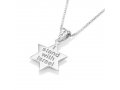 Sterling Silver Star Pendant Necklace  Star of David and 