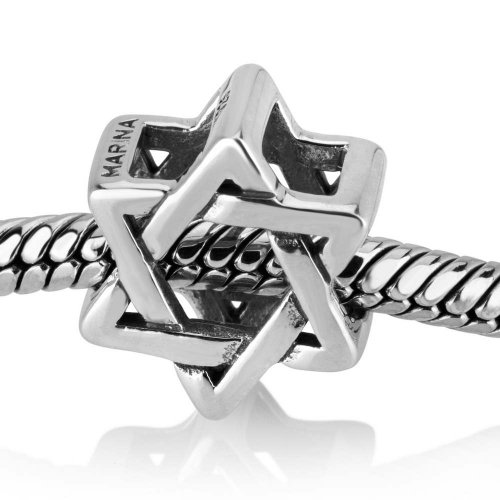 Sterling Silver Star of David Charm for Bracelet or Necklace