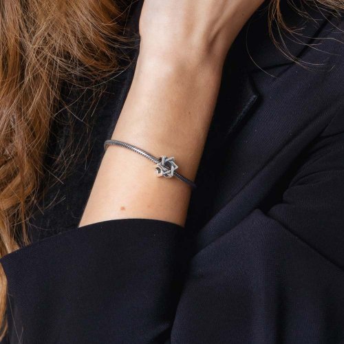 Sterling Silver Star of David Charm for Bracelet or Necklace